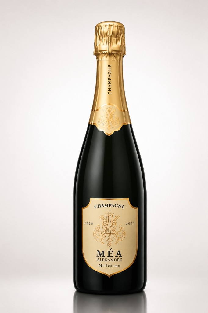 Bouteille de Champagne Alexandre Méa Millésime 2015