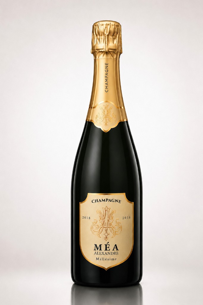 Bouteille de Champagne Alexandre Méa Millésime 2018